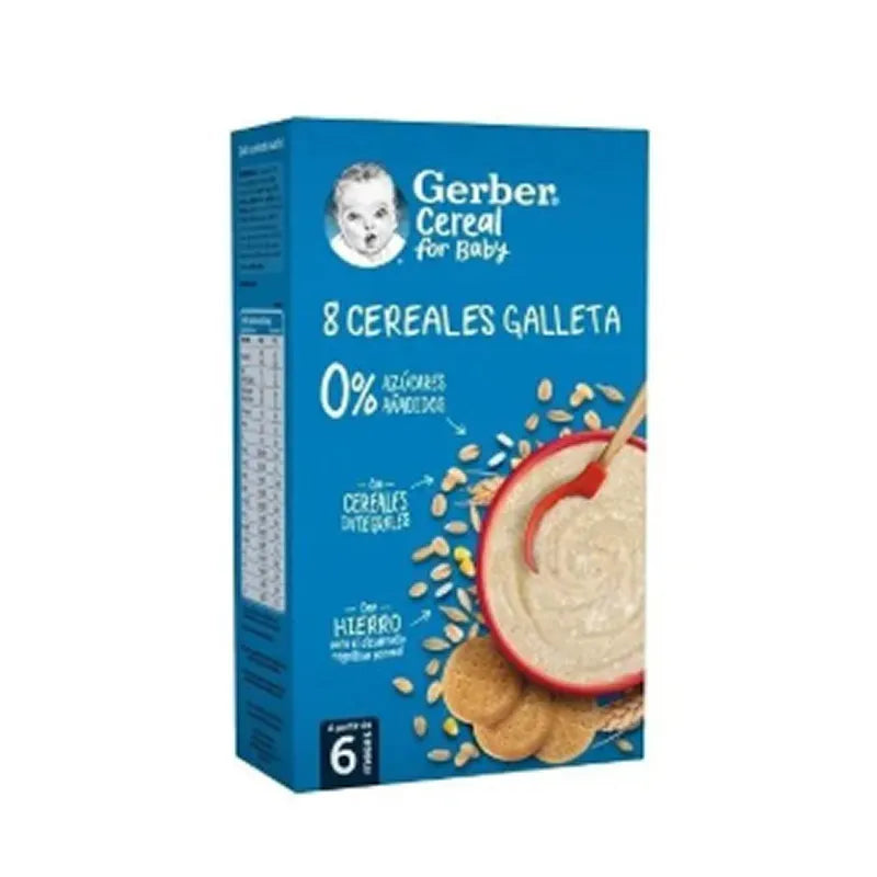 Gerber 8 Cereali con Biscotto 500g
