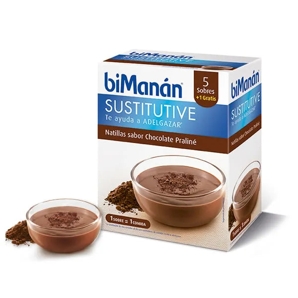 Bimanán Crema Sostitutiva Cioccolato Praliné 5 Unità