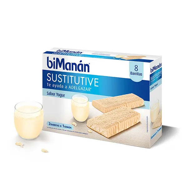 Bimanán Barrette Sostitutive Yogurt 8 Unità