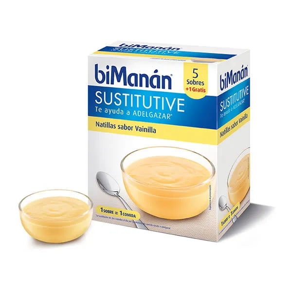 Bimanán Crema Sostitutiva Vaniglia 5 Unità - Integratore Dimagrante