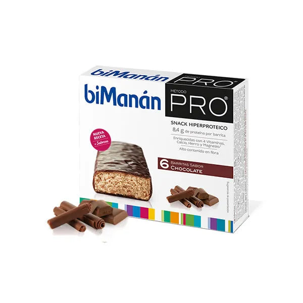 Bimanán Pro Barritas Chocolate 6 Unità - Integratore Dimagrante