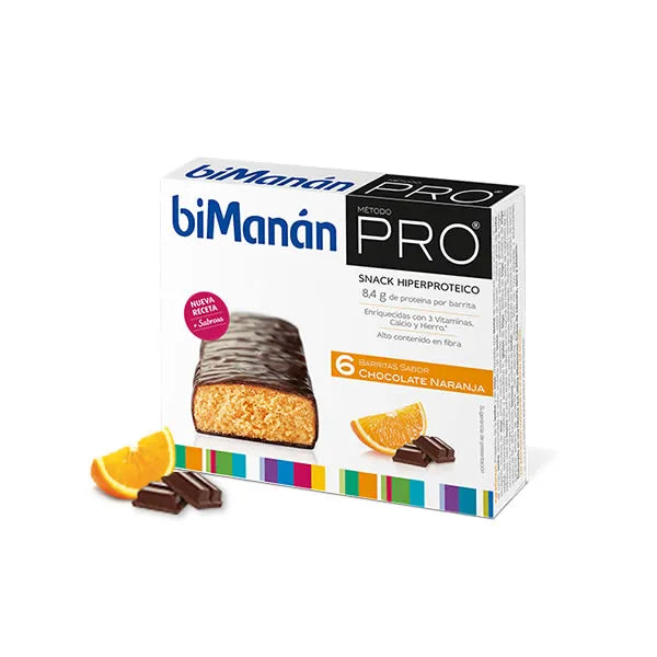 Bimanán Befit Bars Chocolate e Orange - 6 Barrette