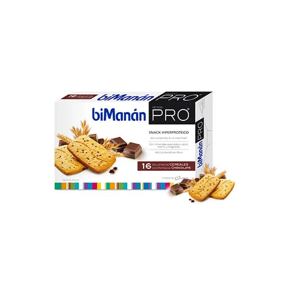 Bimanán Befit Galletas de Cereales con Pepitas de Chocolate 16uds