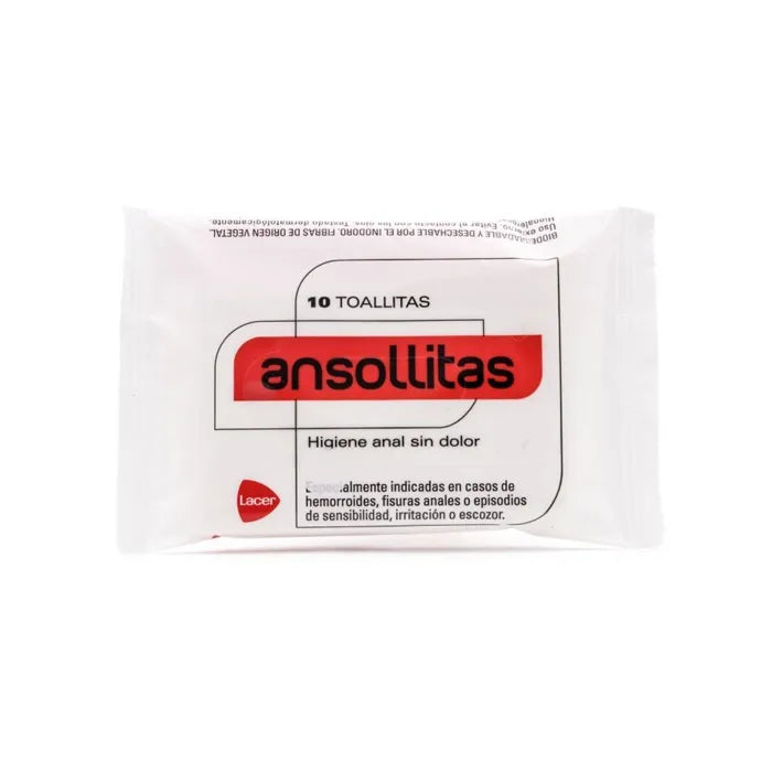 Lacer Ansollitas Salviette per l'igiene Anale 10 Unità