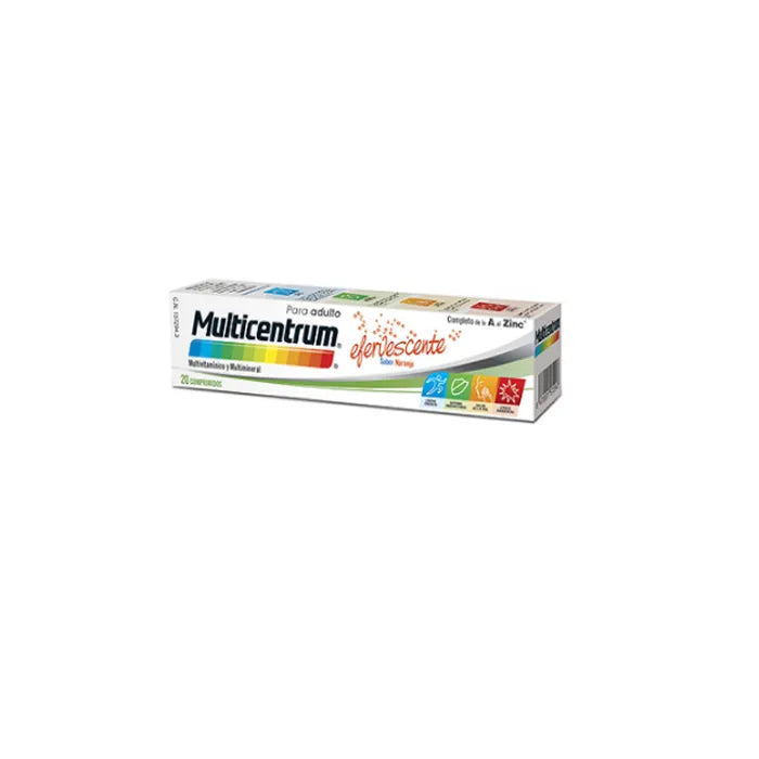 Multicentrum Effervescente Sapore D'arancia 20 Compresse