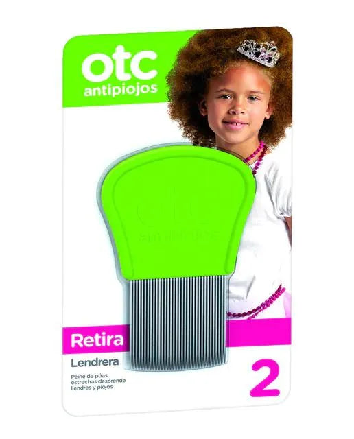 Otc Antipiojos Peine De Púas Para Retirar Liendrera Estrechas