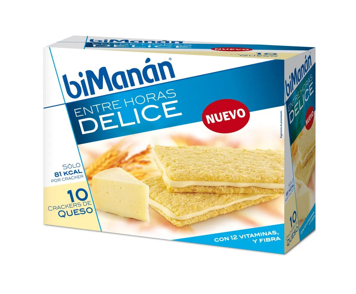 Bimanán Bekomplett Cheese Crackers 10x 20 g - Snack Proteico