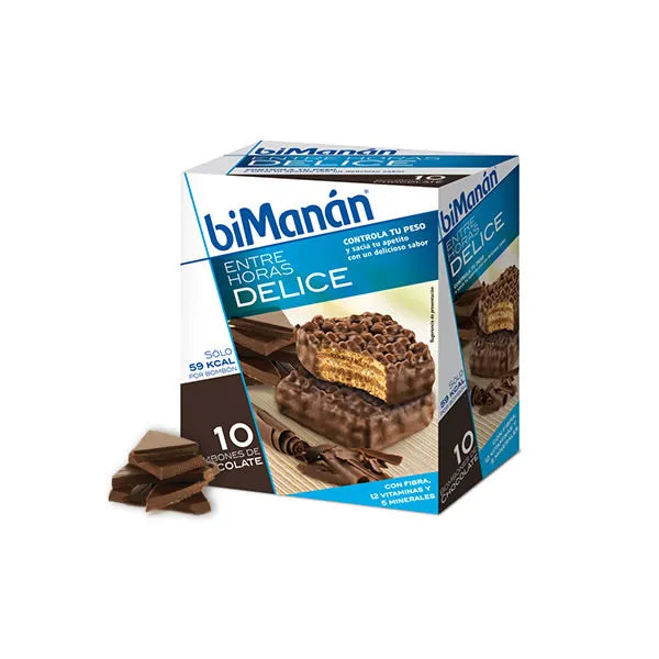 Bimanán Snack Sostitutivo Croccante al Cioccolato 10 Unità