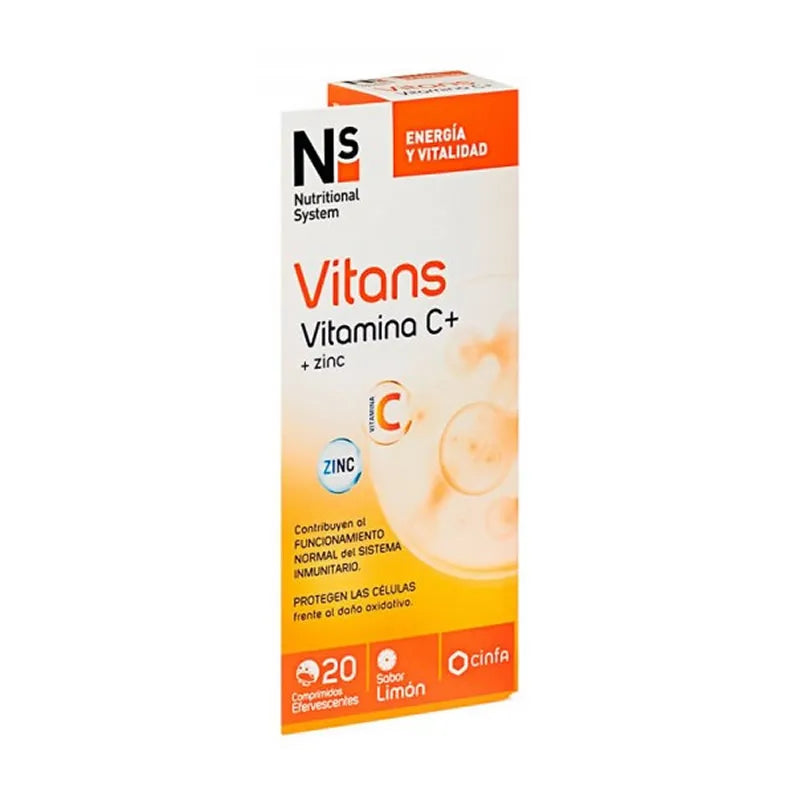 Ns Vitans Vitamina C + Zinco 20Compresse Effervescenti Gusto Limone