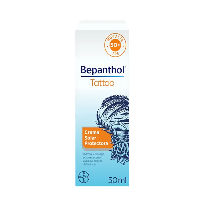 Bepanthol Crema Solare per Tatuaggi spf 50 50 ml