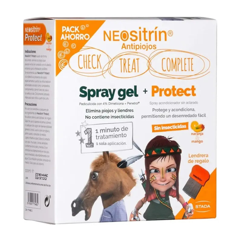 Neositrin Pack Spray Gel Trattamento 60 ml + Protect Balsamo 100 ml