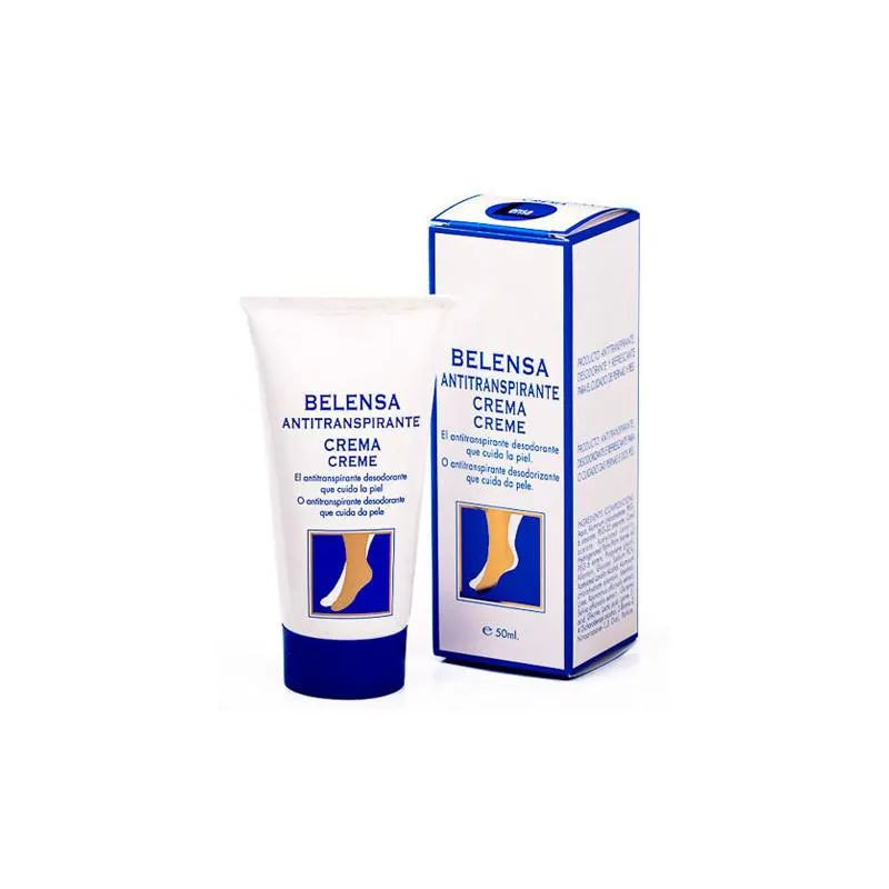 Belensa Crema Antitranspirante Piedi 50 ml - Fresco e Asciutto