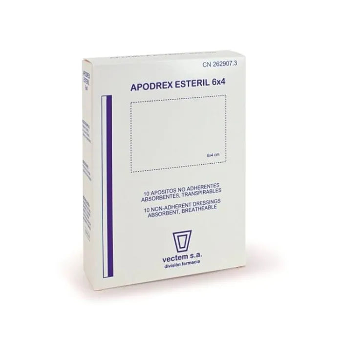 Vectem Apoderex 6x4cm Medicazione Sterile Per Ferite 6 Unità