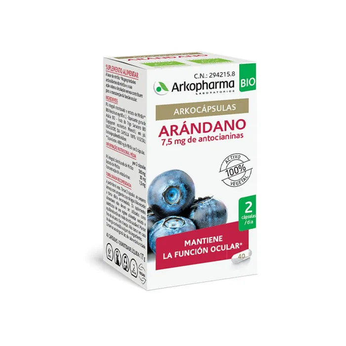 Arkopharma Arkocapsulas Mirtillo Bio 40 Capsule - Vista