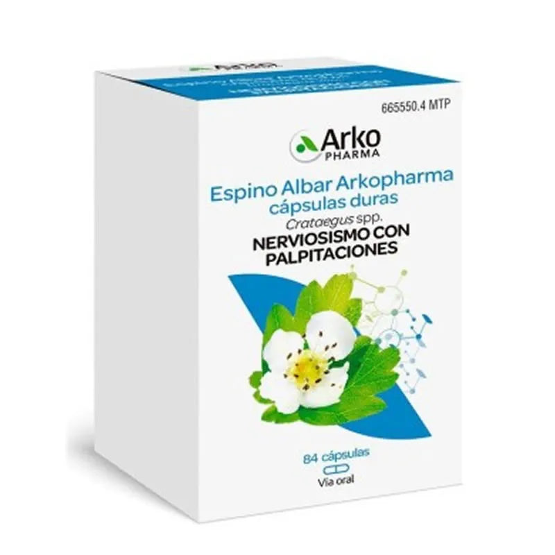 Arkopharma Biancospino 84 Capsule per il Benessere Cardiovascolare