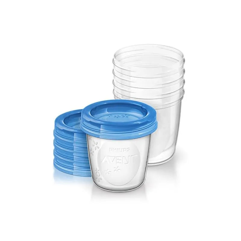 Avent Contenitori per Latte Materno 5 Unità con Coperchi