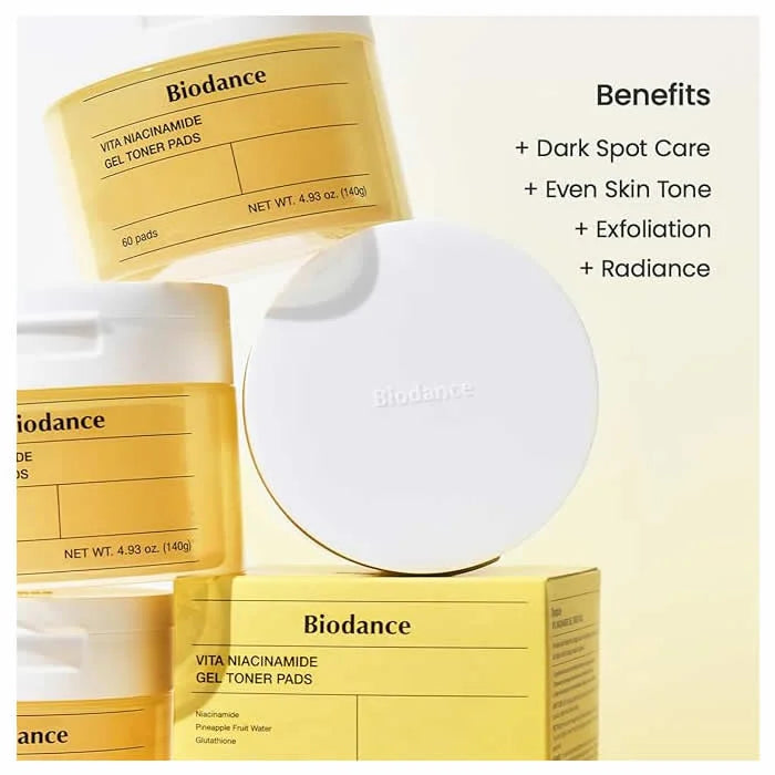 Biodance Vita Niacinamide Gel Toner 60 Pads - Maschera Viso